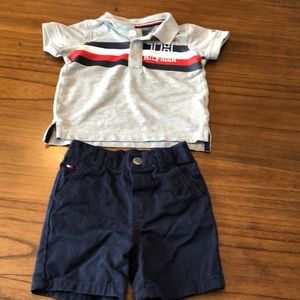 Tommy Hifiger Infant boys short set - 6-9 months